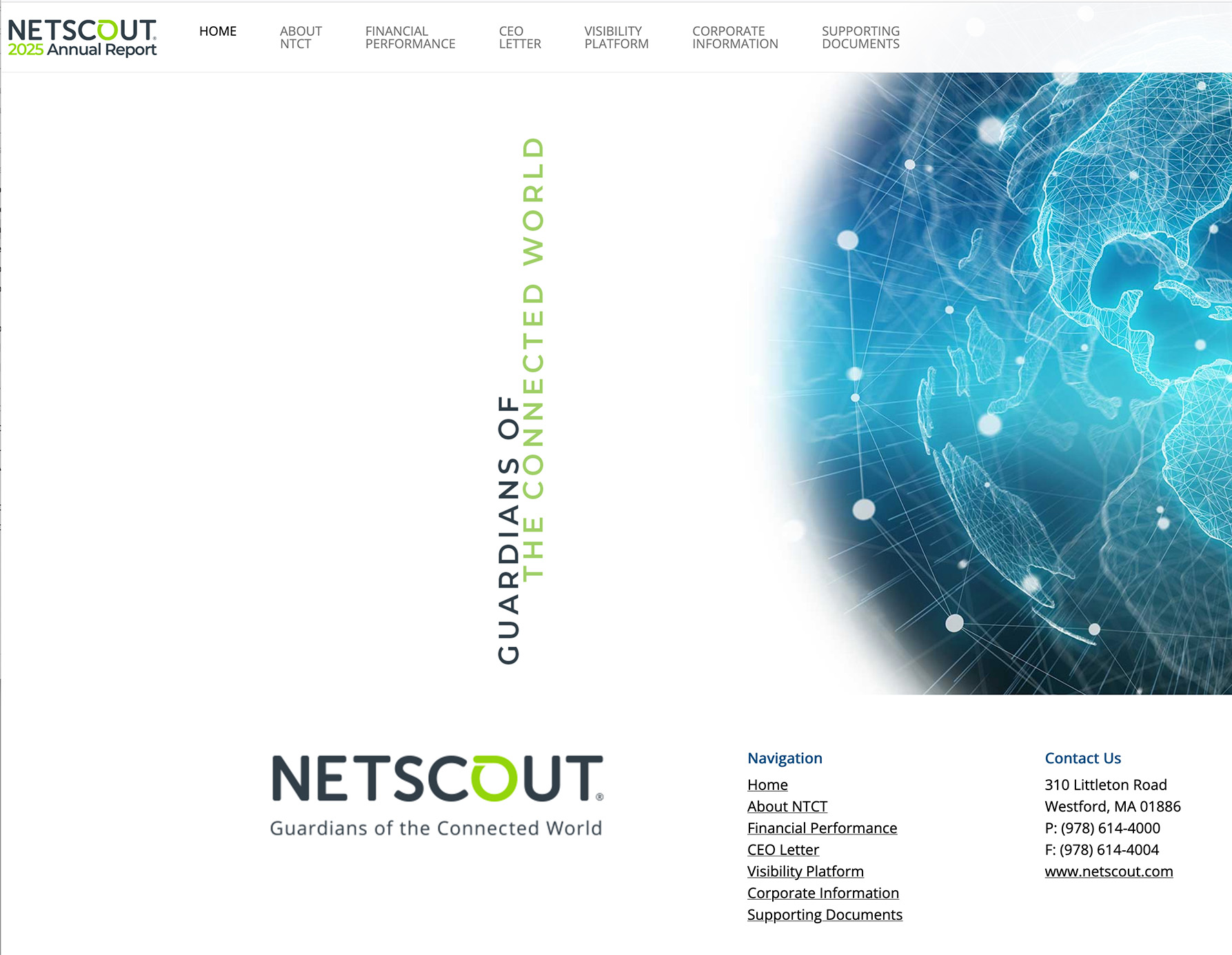 Image of NetScout Systems 2024 Web Annual Report